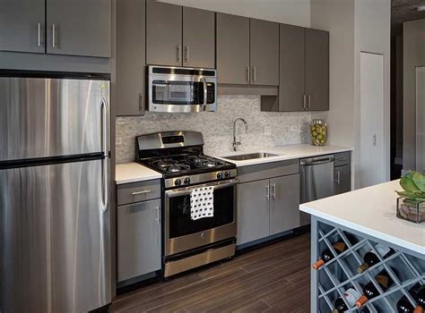 images of gray kitchen cabinets with stainless steel appliances|gray kitchen cabinets houston.